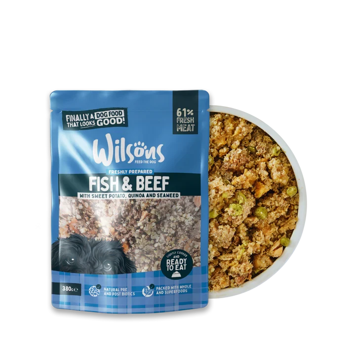 Wilsons - Fish And Beef Fresh Dog Food 380g 4 Wilsons - Fish And Beef Fresh Dog Food 380g - Image 2