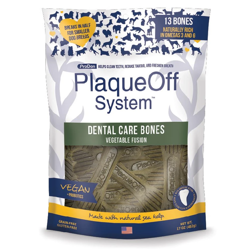 ProDen Plaque Off Dental Care Bones Vegetable Fusion 485gm 3 ProDen Plaque Off Dental Care Bones Vegetable Fusion 485gm