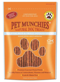Pet Munchies Wild Salmon & Sweet Potato Sticks 90g