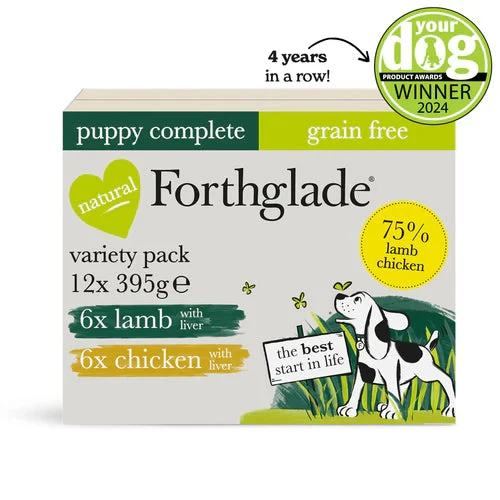 Forthglade - Puppy Chicken & Lamb Wet Dog Food - Variety Pack (12x395g) 3 Forthglade - Puppy Chicken & Lamb Wet Dog Food - Variety Pack (12x395g)