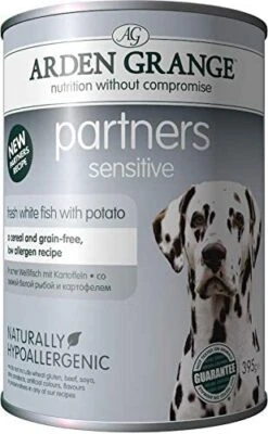 Arden Grange Partners Sensitive - Grain Free - Fresh Ocean White Fish With Potato, 24 X 395 G