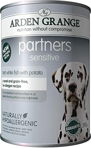 Arden Grange Partners Sensitive - Grain Free - Fresh Ocean White Fish With Potato, 24 X 395 G 3 Arden Grange Partners Sensitive - Grain Free - Fresh Ocean White Fish With Potato, 24 X 395 G