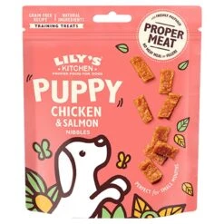 Lilys Kitchen Chicken & Salmon Nibbles Puppy Treats