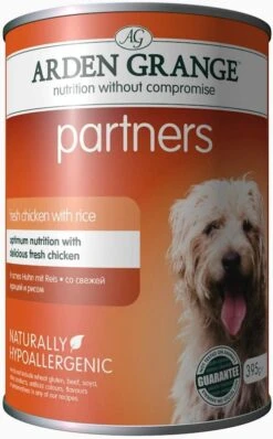 Arden Grange Partners Fresh Chicken, Rice And Vegetables Wet Dog Food, 24 X 395 G