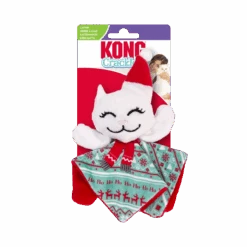 KONG Christmas Crackles Santa Kitty Cat Toy