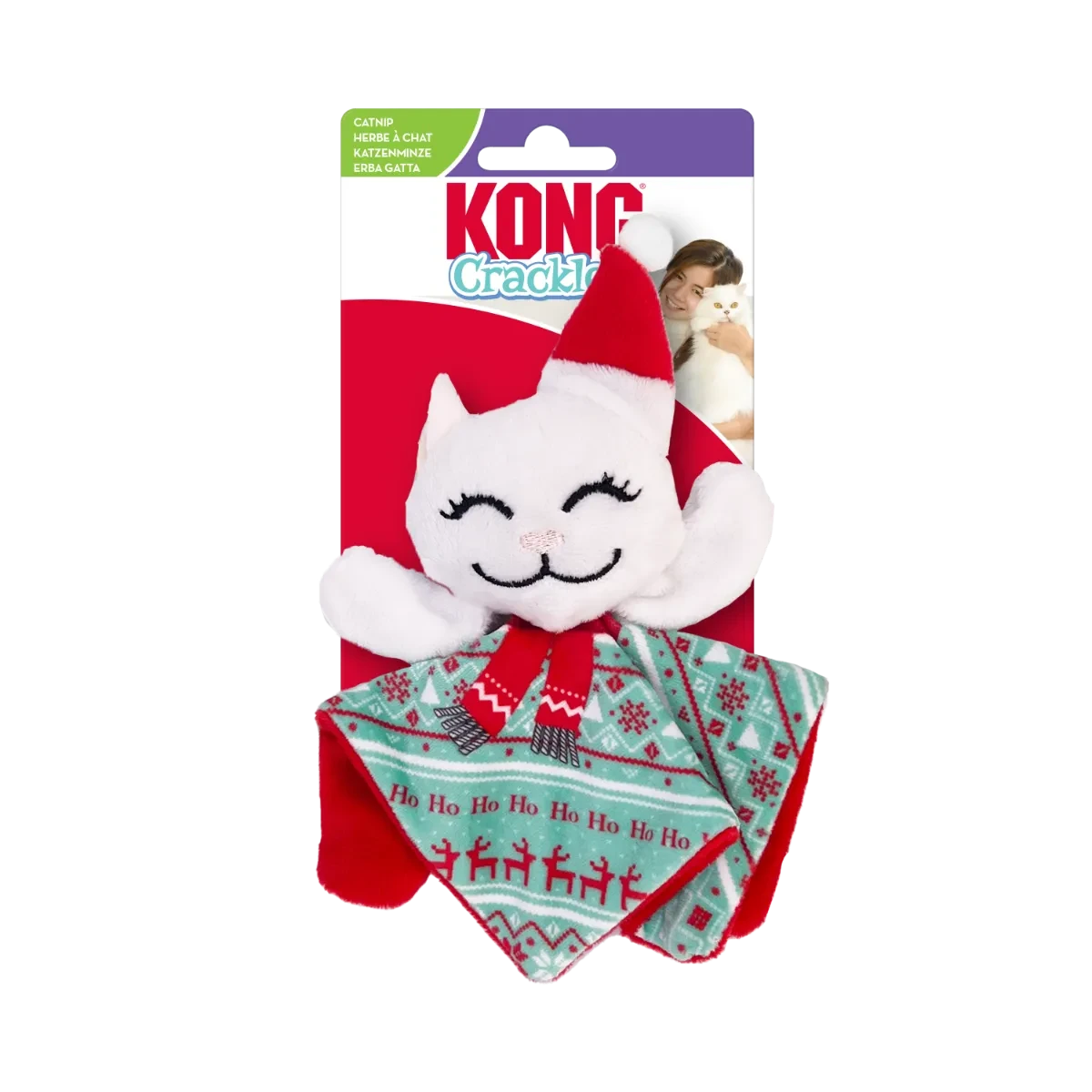 KONG Christmas Crackles Santa Kitty Cat Toy 3 KONG Christmas Crackles Santa Kitty Cat Toy