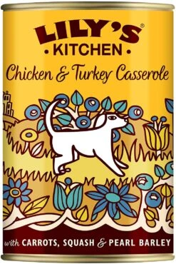 Lily's Kitchen Adult Chicken & Turkey Casserole Wet Dog Food (6 X 400 G)