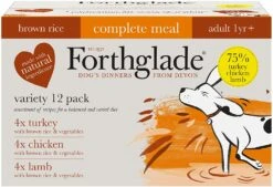 Forthglade Brown Rice Variety Pack Turkey, Lamb & Chicken (12x395g)