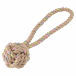Beco Hemp Rope Ball On Loop Tough Dog Toy