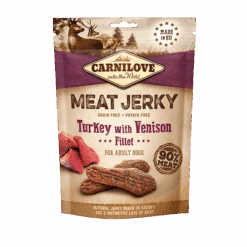 Carnilove Jerky Turkey With Venison Fillet Dog Treats 100g