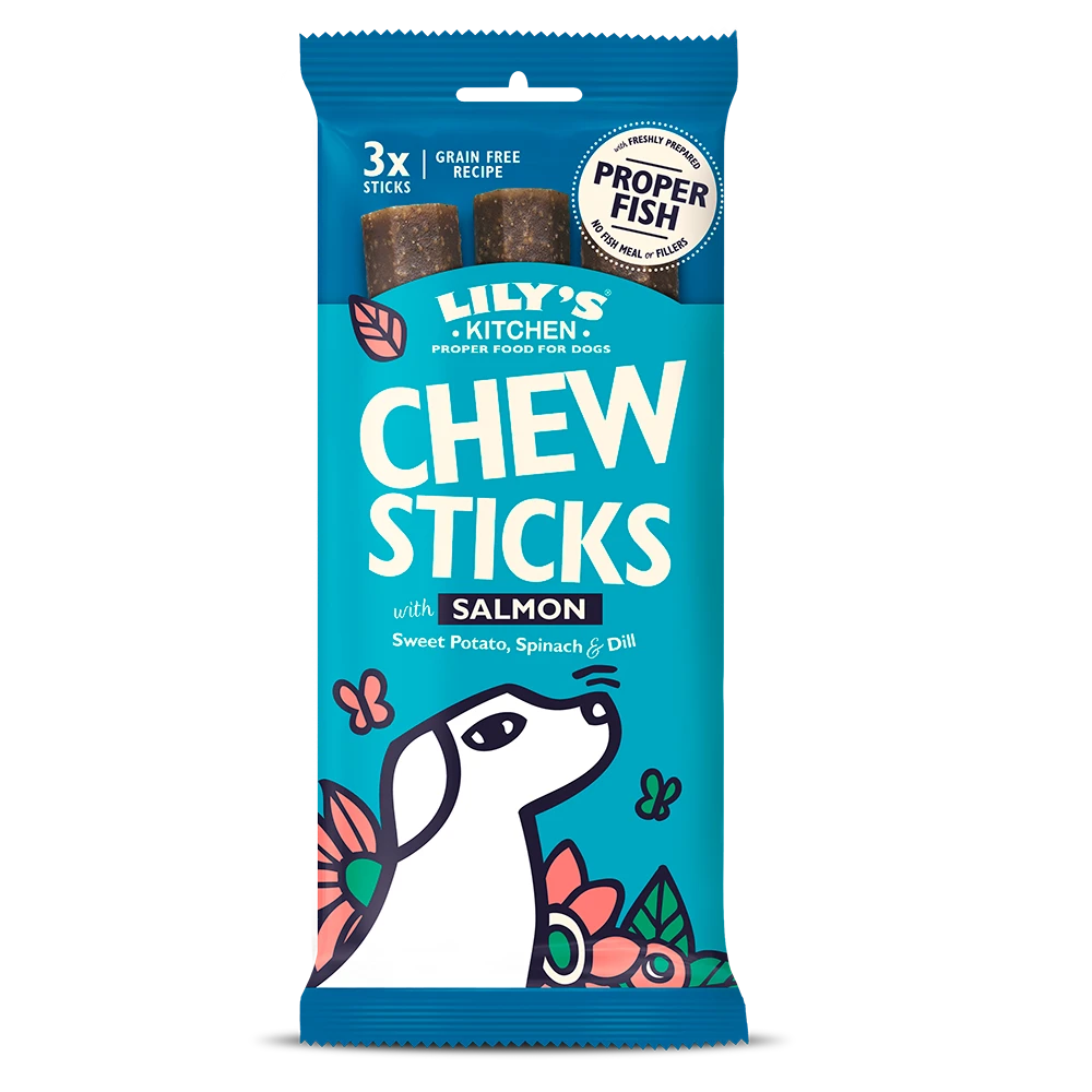 Lily's Kitchen - Chew Sticks With Salmon 120g 3 Lily's Kitchen - Chew Sticks With Salmon 120g
