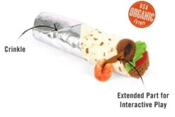 Feline Frenzy Shrimp Purrito Cat Toy - By P.L.A.Y