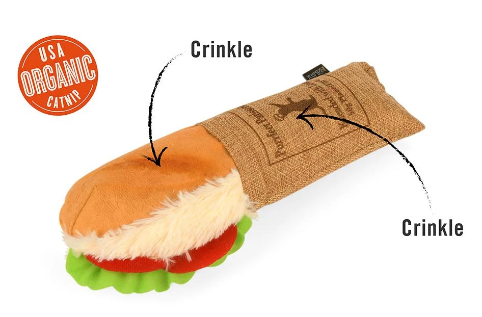 Feline Frenzy Kicker Tuna Baguette Cat Toy 3 Feline Frenzy Kicker Tuna Baguette Cat Toy