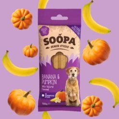 Soopa Senior - Banana, Pumpkin & Flaxseed Dental Sticks