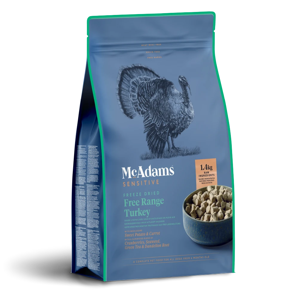 McAdams Raw Preserve Freeze Dried Sensitive Turkey Dog Food 3 McAdams Raw Preserve Freeze Dried Sensitive Turkey Dog Food