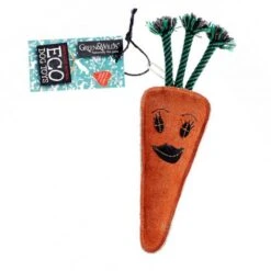 Green & Wilds Eco Dog Toy - Candice The Carrot