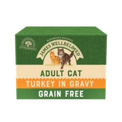James Wellbeloved Grain Free Adult Cat Food Turkey In Gravy 12 X 85g
