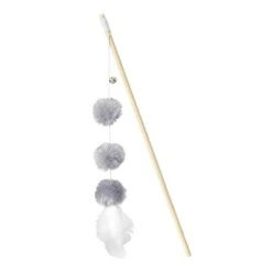 House Of Paws Mice Pom Pom Cat Wand Toy