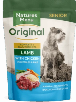 Natures Menu Senior - Lamb & Chicken Pouches (8x300g)