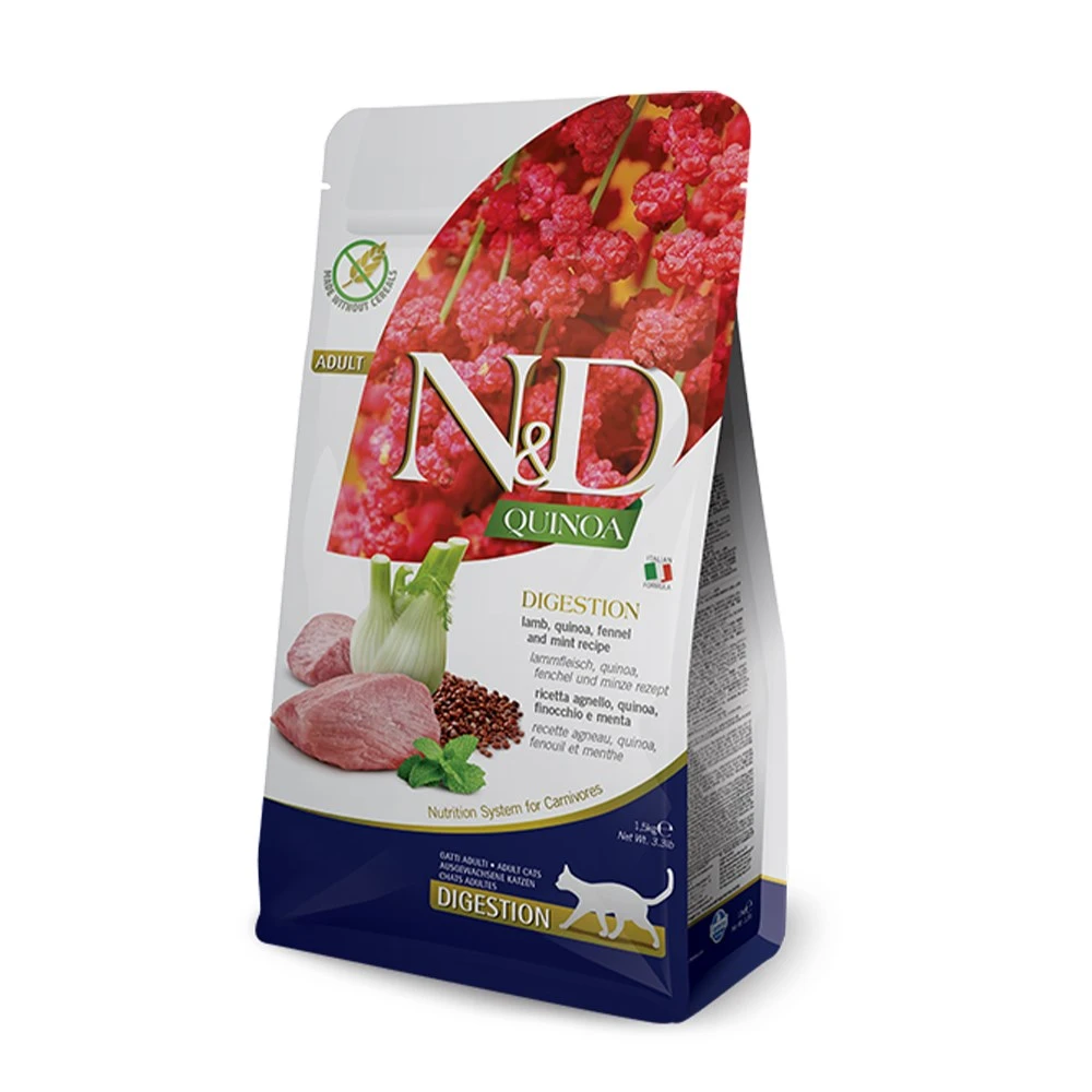 Natural & Delicious Cat Quinoa Digestion Lamb 1.5kg 3 Natural & Delicious Cat Quinoa Digestion Lamb 1.5kg
