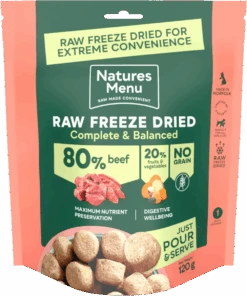 Natures Menu Freeze Dried Dog Food 80/20 Beef