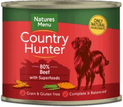 Natures Menu - Country Hunter Cans Beef With Superfoods (6x600g)