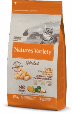 Natures Variety Selected Sterilised Adult Cat Food Chicken 1.25kg