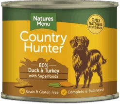 Natures Menu Country Hunter Duck & Turkey Tins (6x600g)