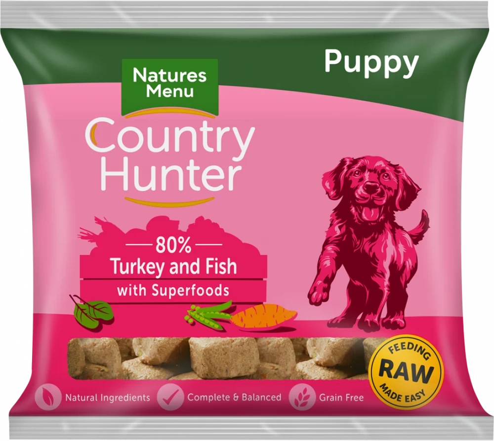 Natures Menu - Country Hunter Raw Puppy Nuggets 1kg (Frozen - Click & Collect Only) 3 Natures Menu - Country Hunter Raw Puppy Nuggets 1kg (Frozen - Click & Collect Only)