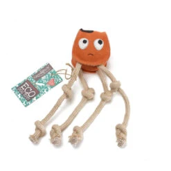 Green & Wild's - Sid The Squid Eco Dog Toy